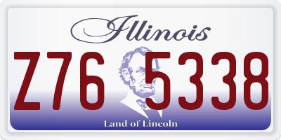 IL license plate Z765338