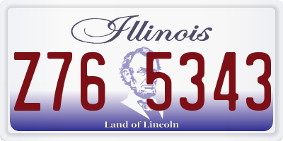 IL license plate Z765343