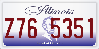 IL license plate Z765351