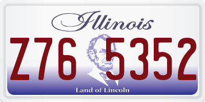 IL license plate Z765352