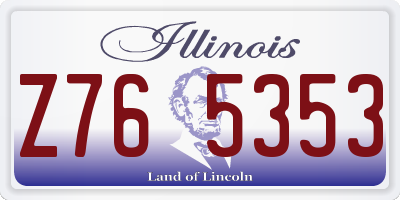 IL license plate Z765353