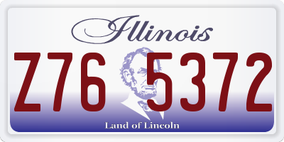 IL license plate Z765372