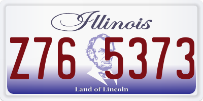IL license plate Z765373