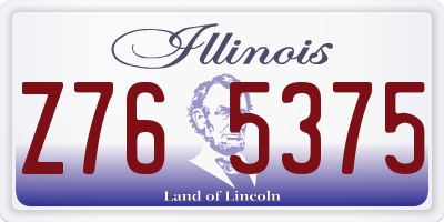 IL license plate Z765375