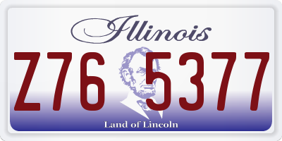 IL license plate Z765377