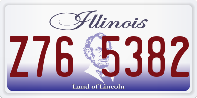 IL license plate Z765382