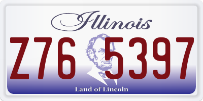 IL license plate Z765397
