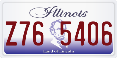IL license plate Z765406