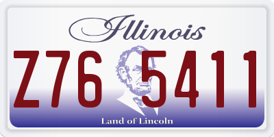 IL license plate Z765411