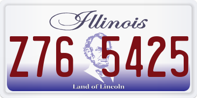 IL license plate Z765425