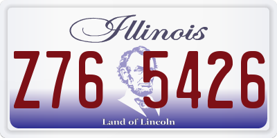 IL license plate Z765426
