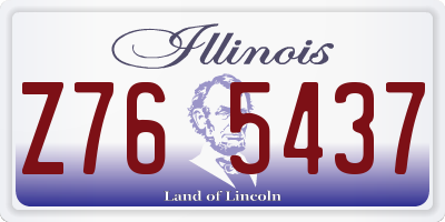 IL license plate Z765437