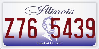 IL license plate Z765439