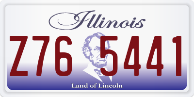IL license plate Z765441