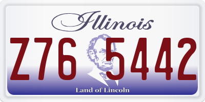 IL license plate Z765442