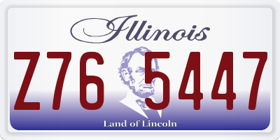 IL license plate Z765447