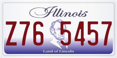 IL license plate Z765457