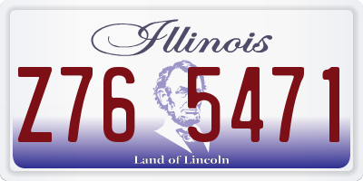 IL license plate Z765471