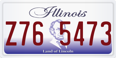IL license plate Z765473
