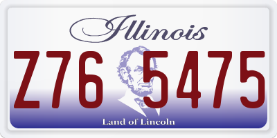 IL license plate Z765475