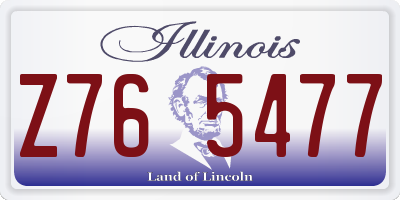 IL license plate Z765477