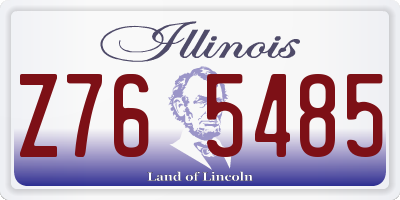 IL license plate Z765485