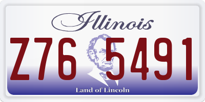 IL license plate Z765491