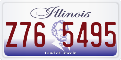 IL license plate Z765495