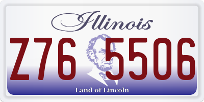 IL license plate Z765506