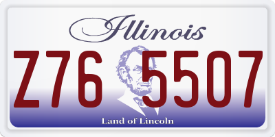 IL license plate Z765507