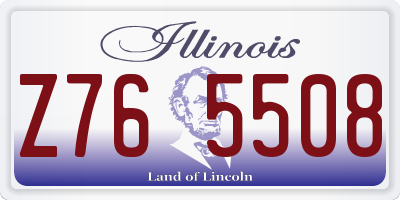 IL license plate Z765508