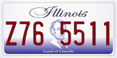 IL license plate Z765511