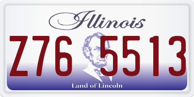 IL license plate Z765513