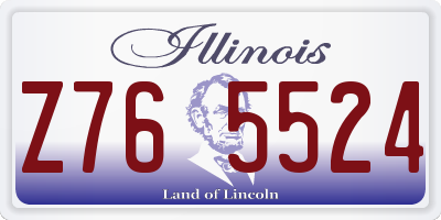 IL license plate Z765524