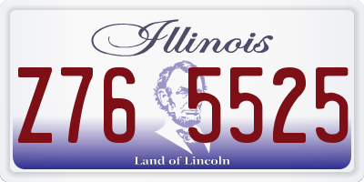 IL license plate Z765525