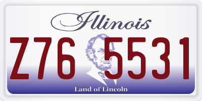 IL license plate Z765531