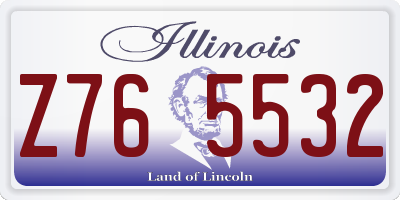 IL license plate Z765532