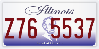 IL license plate Z765537