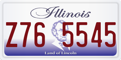 IL license plate Z765545