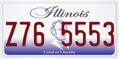 IL license plate Z765553