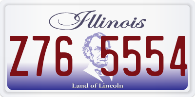 IL license plate Z765554