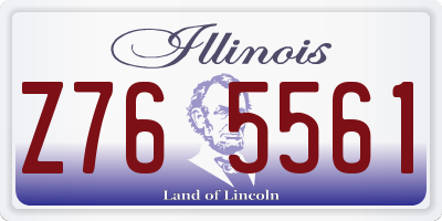 IL license plate Z765561