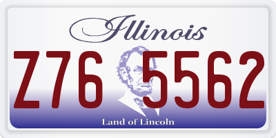 IL license plate Z765562