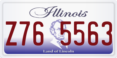 IL license plate Z765563