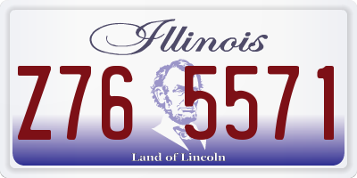 IL license plate Z765571