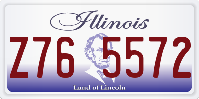 IL license plate Z765572