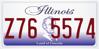 IL license plate Z765574