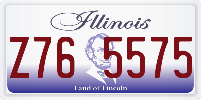 IL license plate Z765575