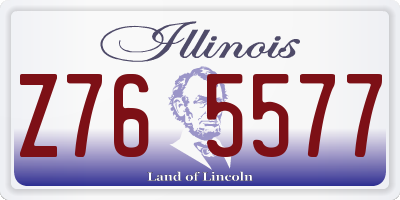 IL license plate Z765577