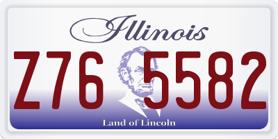 IL license plate Z765582